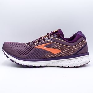 Brooks Ghost 12 Women's Running Shoes Purple Orange 1203051B579 Size 9.5 B
